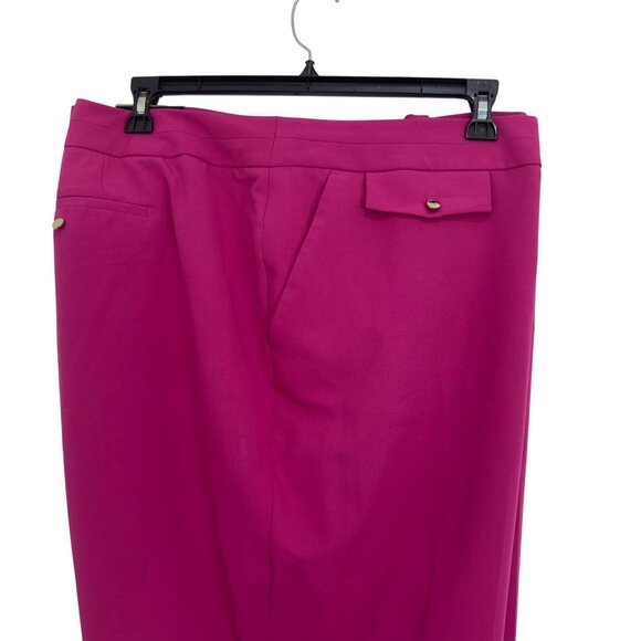 Worthington Woman Modern Fit Straight Leg Ankle Pants Size 30W Adventure Pink - Picture 9 of 14
